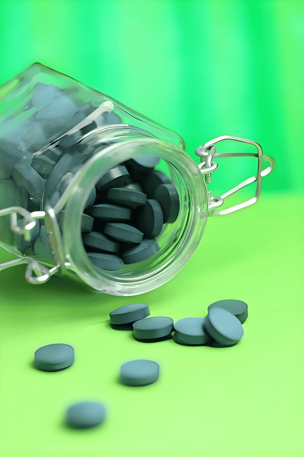 Organic spirulina tablets
